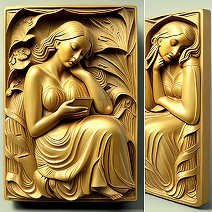 3D model The Golden Notebook Doris Lessing 1962 (STL)